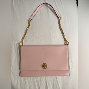 Tory Burch Kira Clutch with shoulder strap, Pink